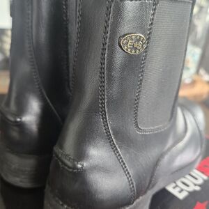 Kids Black Leather Boots